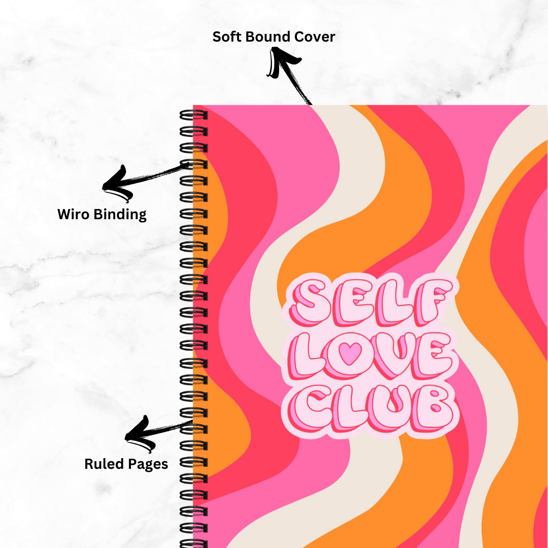 A5 Spiral Notebook Self love club