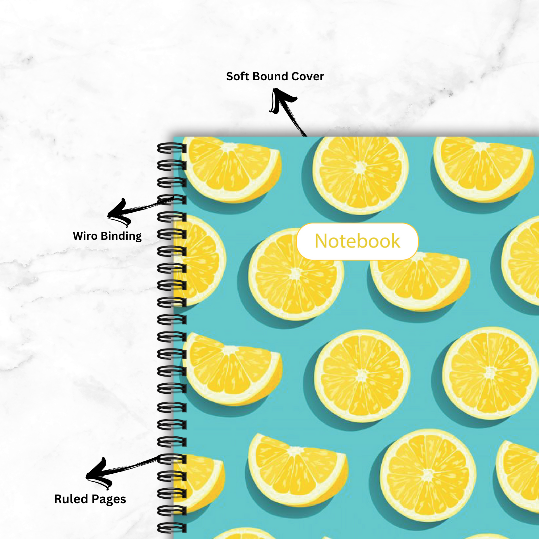 A5 Spiral Notebook Blue Lemonade