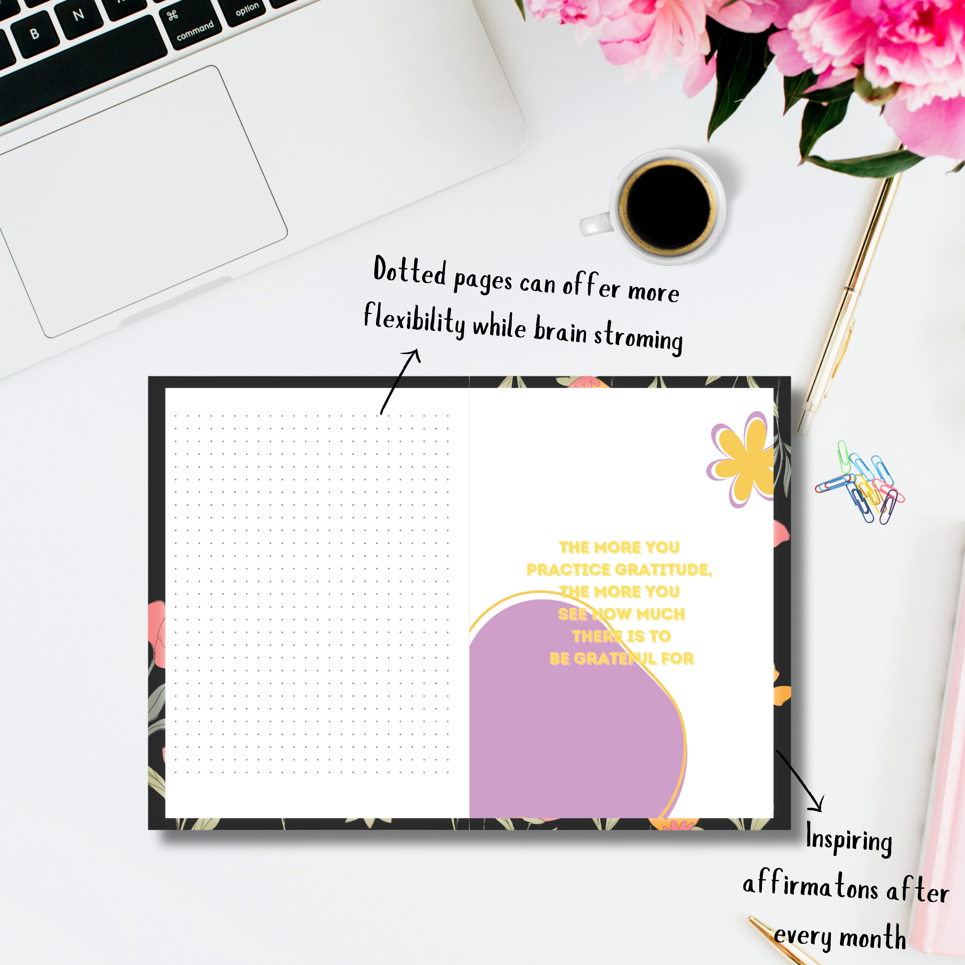 Black Self-love Gratitude journal with Multiple Freebies