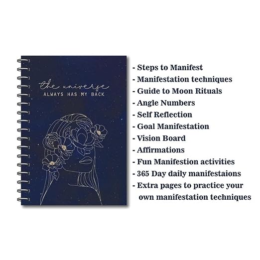 Manifestation Journal – Write Down Your Dreams, Goals and Desires | 207 Pages.