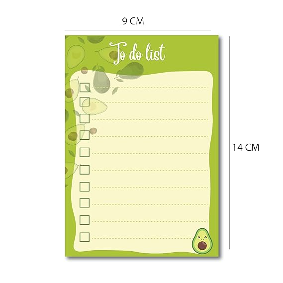 To Do List Memo Notepad | Daily Undated Planner, Bucket List, Appointments Pad | Organizer Planners for College Office Supplies- 70 Tear Off Sheets (100 GSM) - Pack Of 6