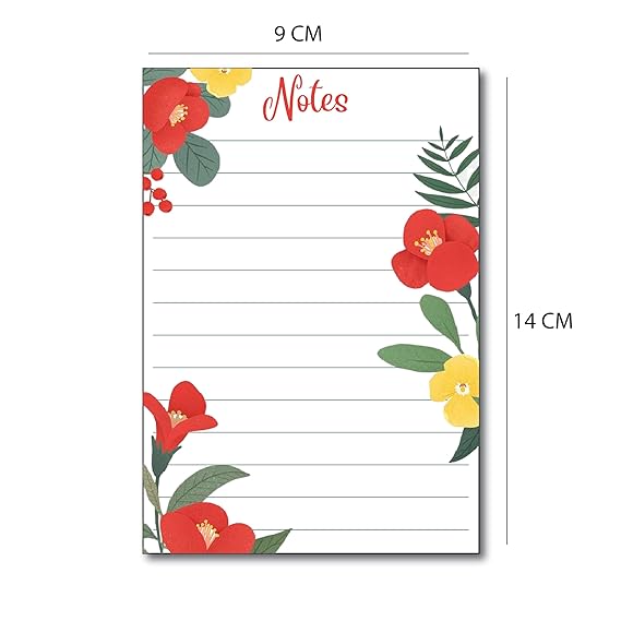 Memo Notepad Tear Off Sheets Tear Off Sheets (100 GSM) - Pack Of 6