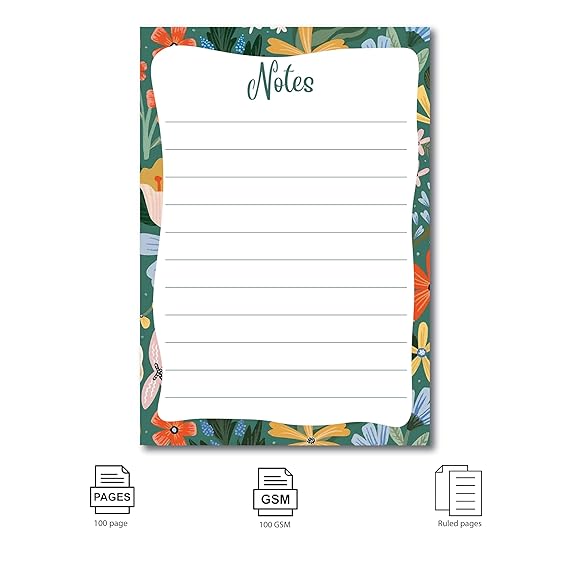 Memo Notepad Tear Off Sheets Tear Off Sheets (100 GSM) - Pack Of 6