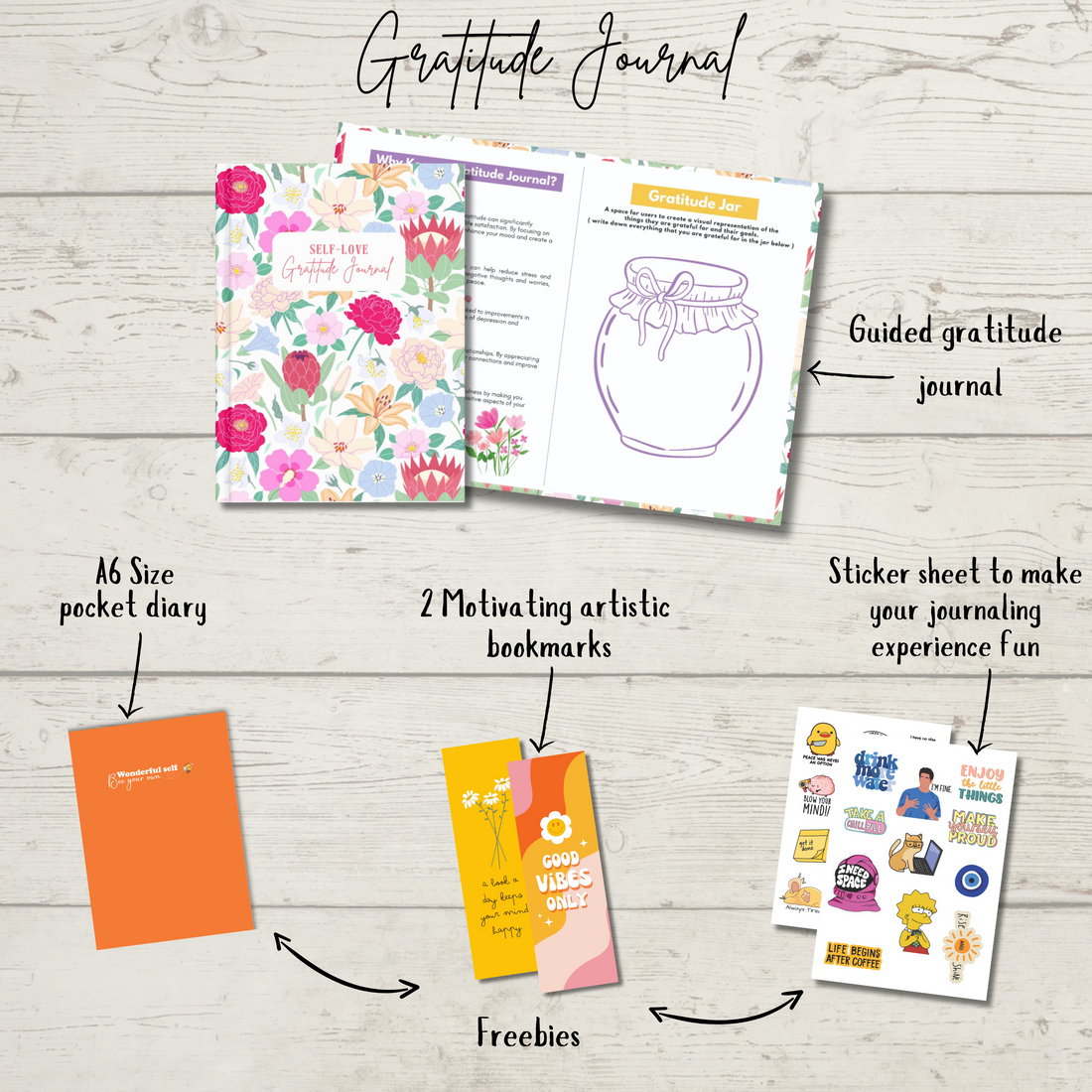 The SFS store Self-love Gratitude journal