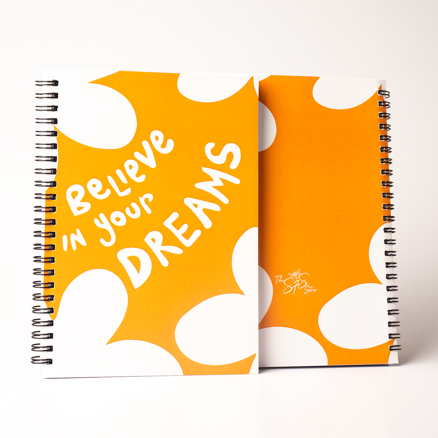 Spiral Notebook, A5 5.7 x 8.2 size, 200 pages College Ruled Notebook, Ruled Writing Journal (Orange Dreamscape)