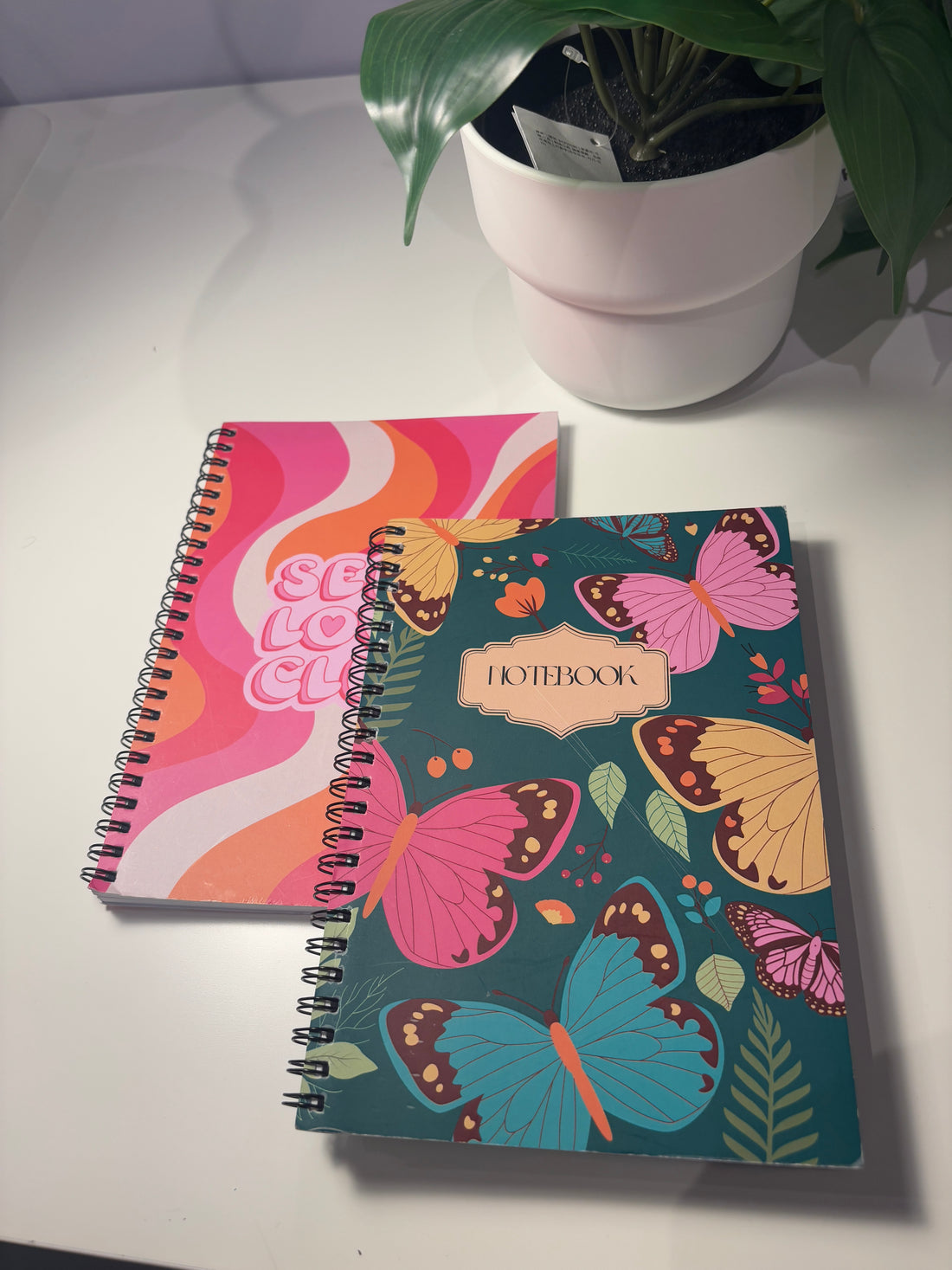 Self love club, Butterfly garden A5 Spiral Notebook PACK OF 2