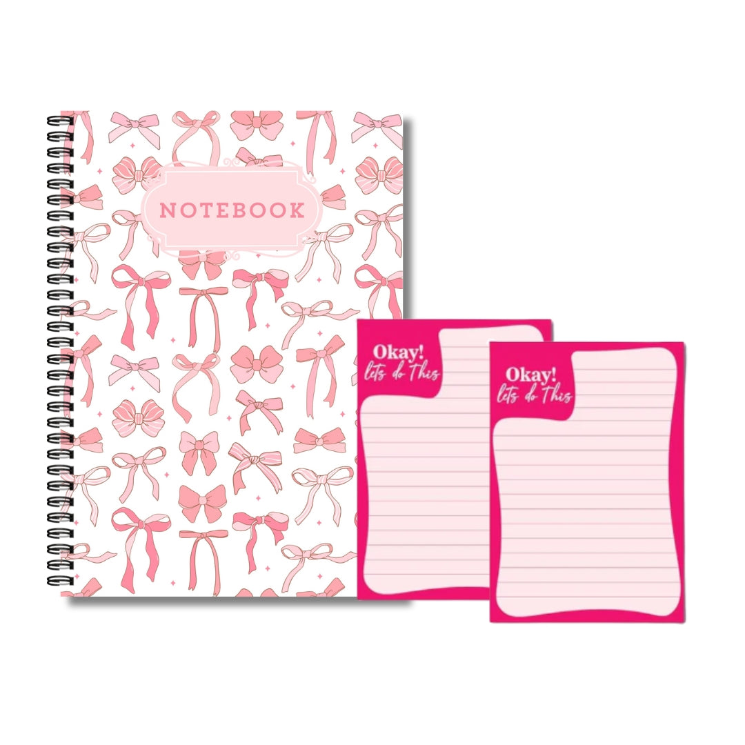 Pookie Notebook & Pink 2 Notepads