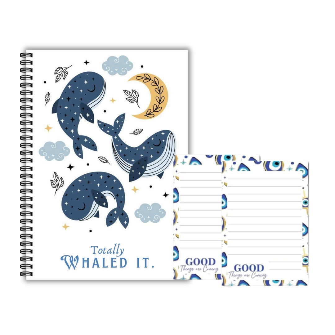 Whaled it Notebook & Evil Eye 2 Notepads