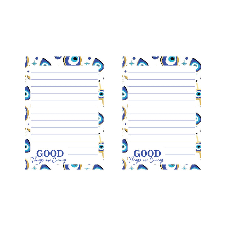 To Do List Memo Notepad Tear Off Sheets  (Pack of 2) Evil Eye