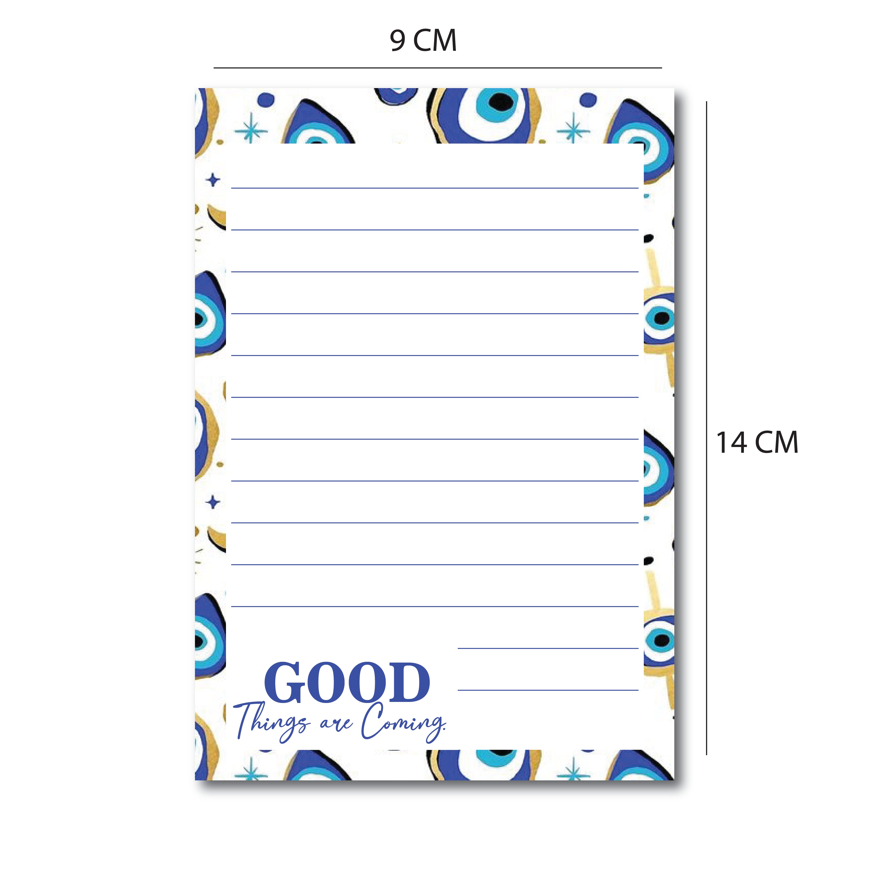 Evil Eye To Do List Memo Notepad Tear Off Sheets  (Pack of 2)