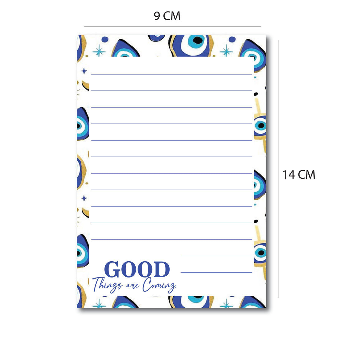 To Do List Memo Notepad Tear Off Sheets  (Pack of 2) Evil Eye